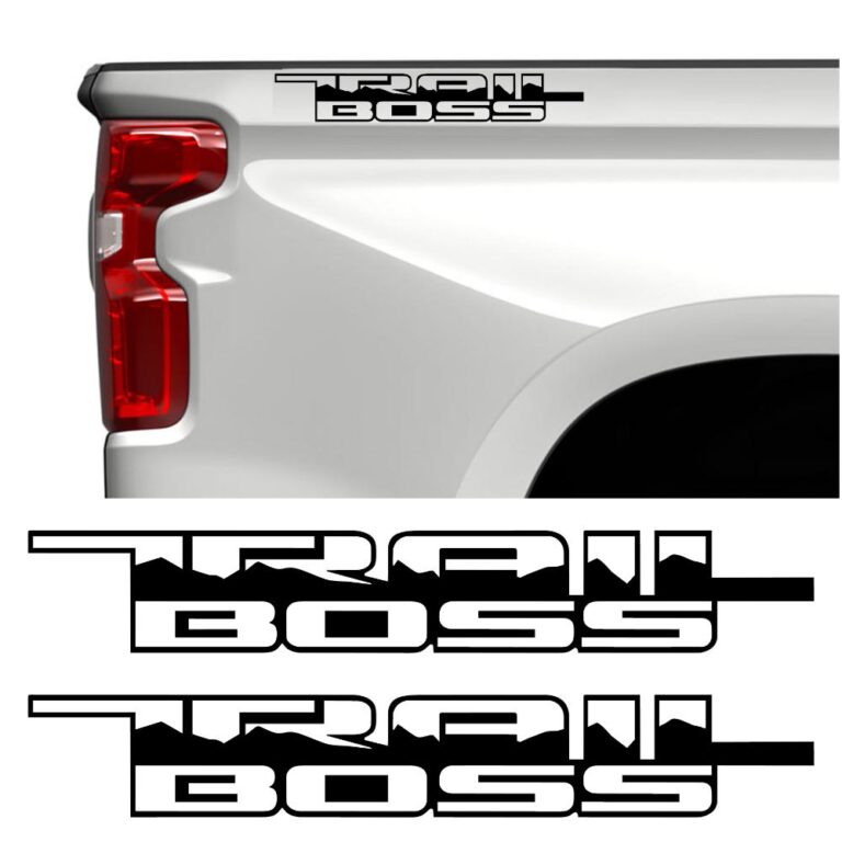 Chevy Silverado Trail Boss Bed Decals