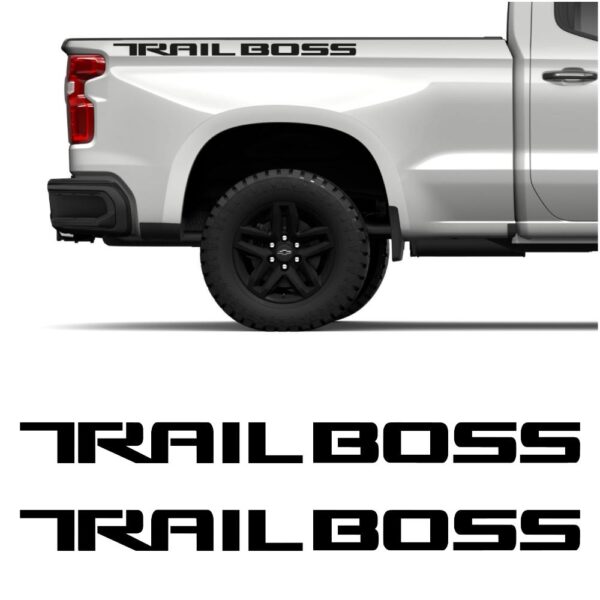 Chevy Silverado Z71 Trail Boss Bed Decals