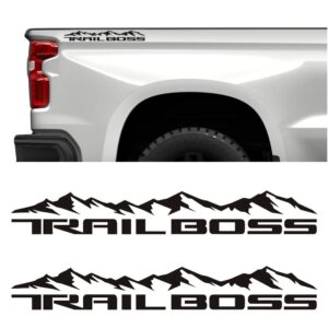 Chevy Silverado Trail Boss Mountain Bed Decals