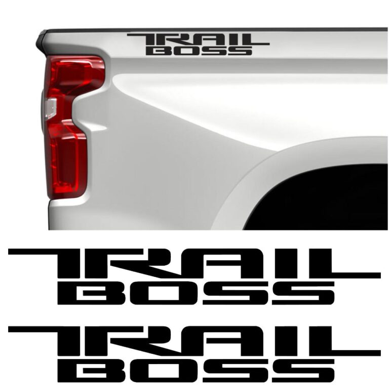 Chevy Silverado Trail Boss Solid Bed Decals