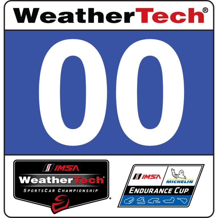 IMSA LMP2 Number Plate Decal
