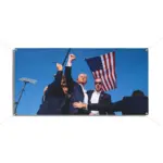 Trump Shot Assassination Attempt Garage Banner