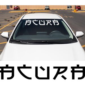 Acura Chinese Windshield Banner