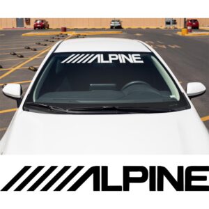 Alpine Audio Windshield Banner