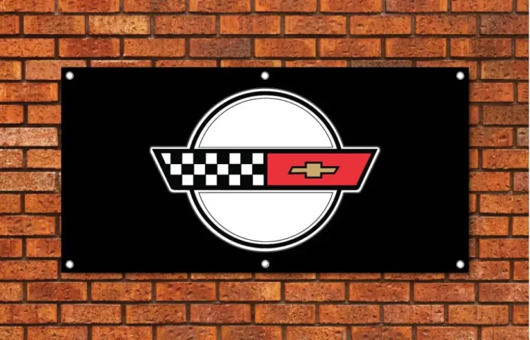 Corvette C4 Black Garage Banner