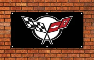 Corvette C5 Black Garage Banner