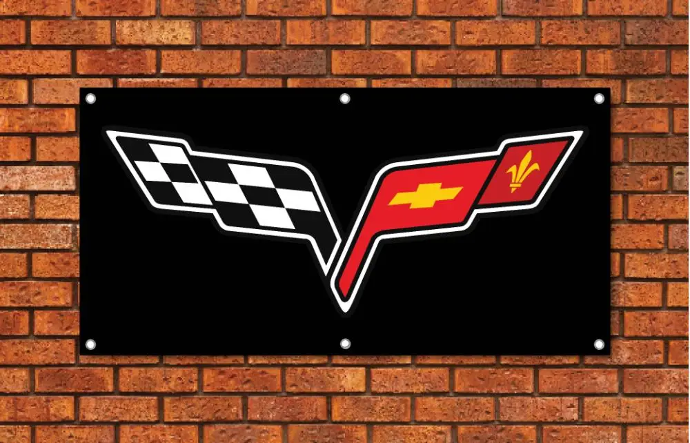 Corvette C6 Black Garage Banner
