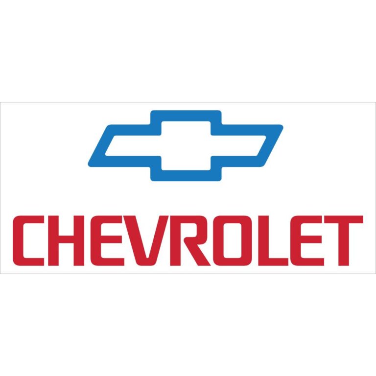 Chevrolet Red White Blue Decal