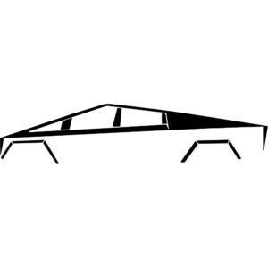 Tesla Cybertruck Silhouette Decal