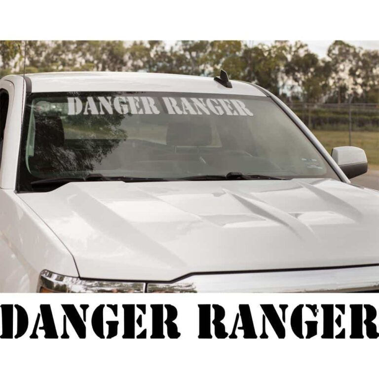 Danger Ranger Windshield Banner