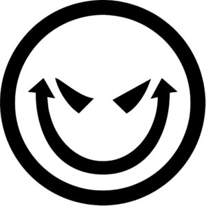 Evil Smiley Face Decal