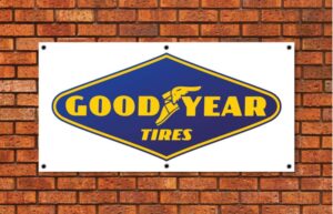 Goodyear Tires Vintage Garage Banner
