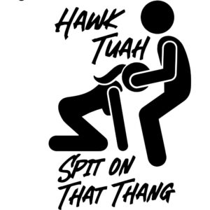 Hawk Tuah Spit On That Thang Decal