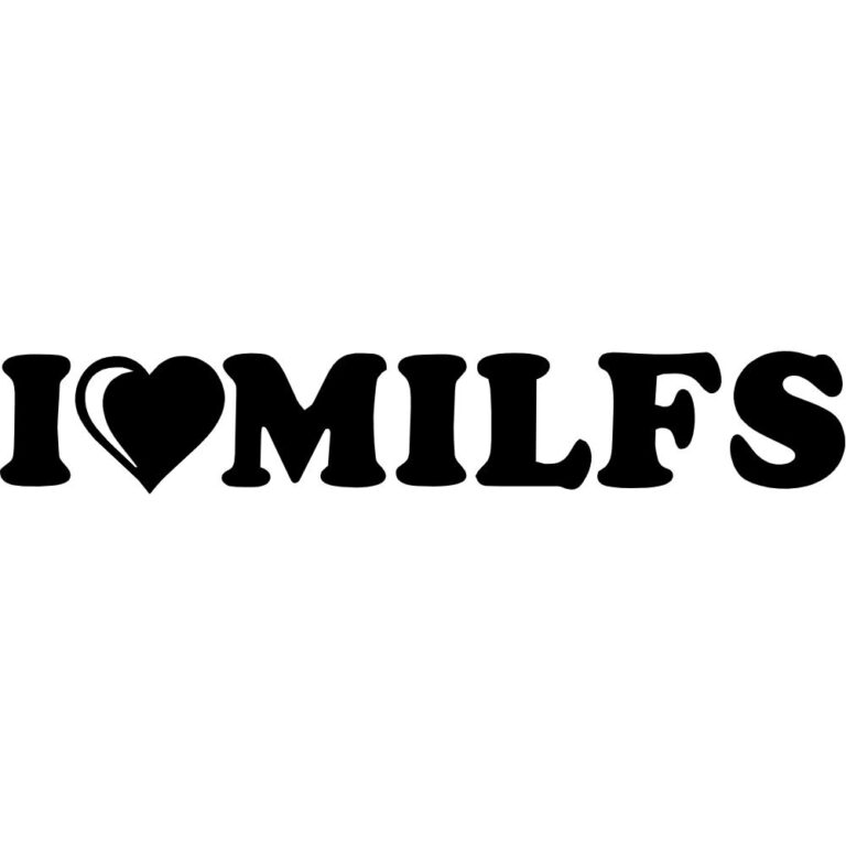 I Love MILFS Decal