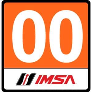 IMSA P3 Number Plate Decal