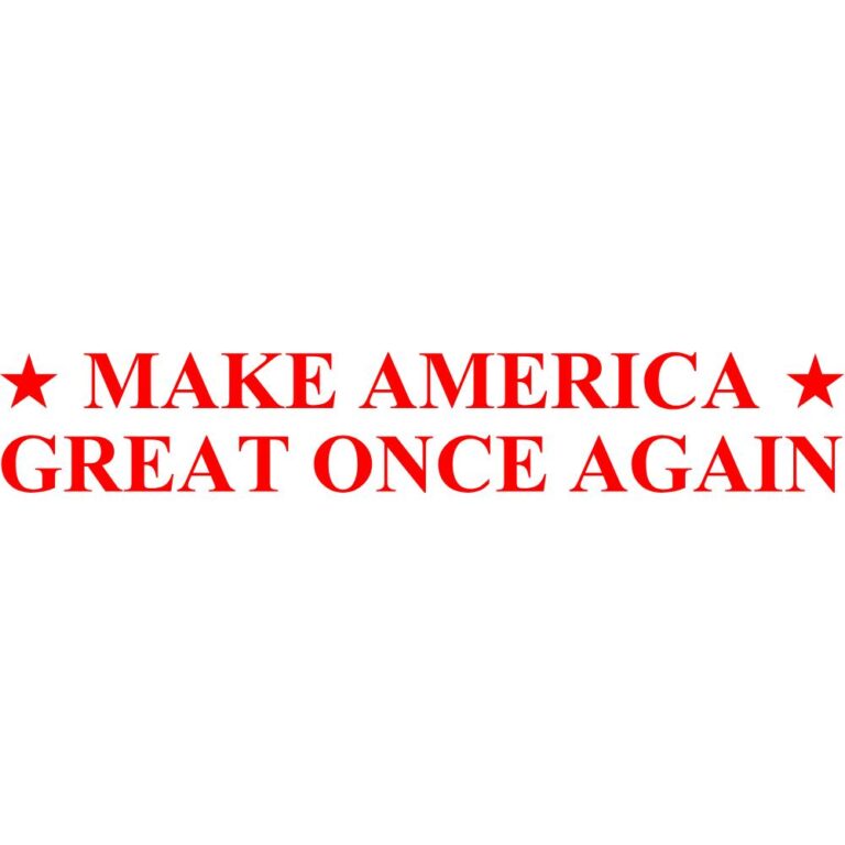 Make America Great Once Again 2024 Decal