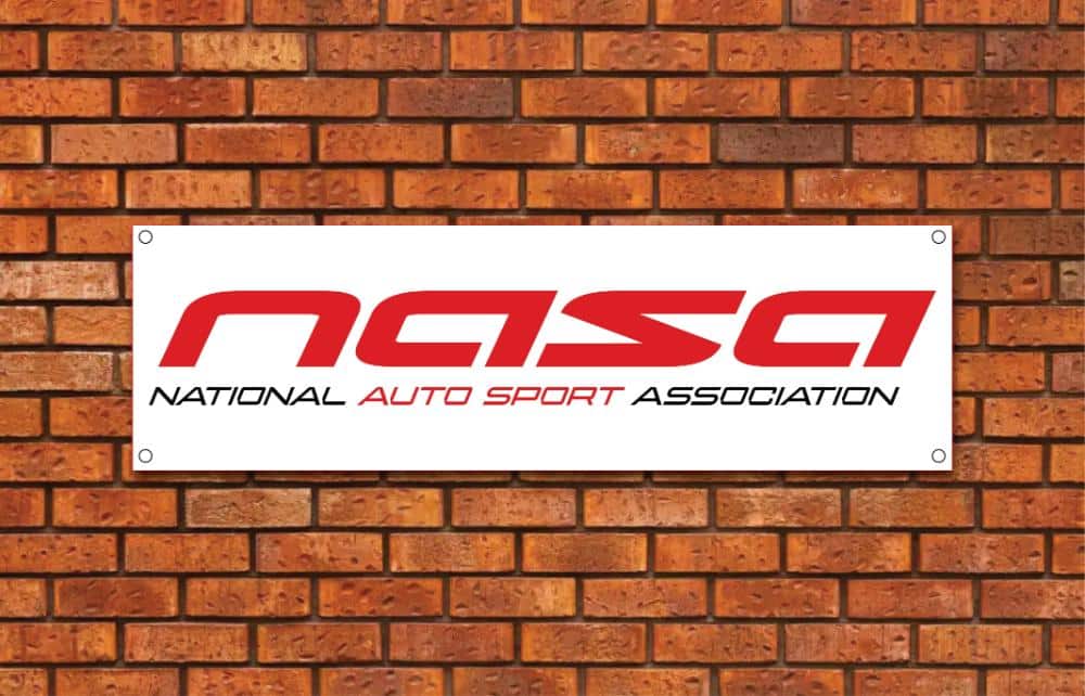 NASA National Auto Sport Association Garage Banner