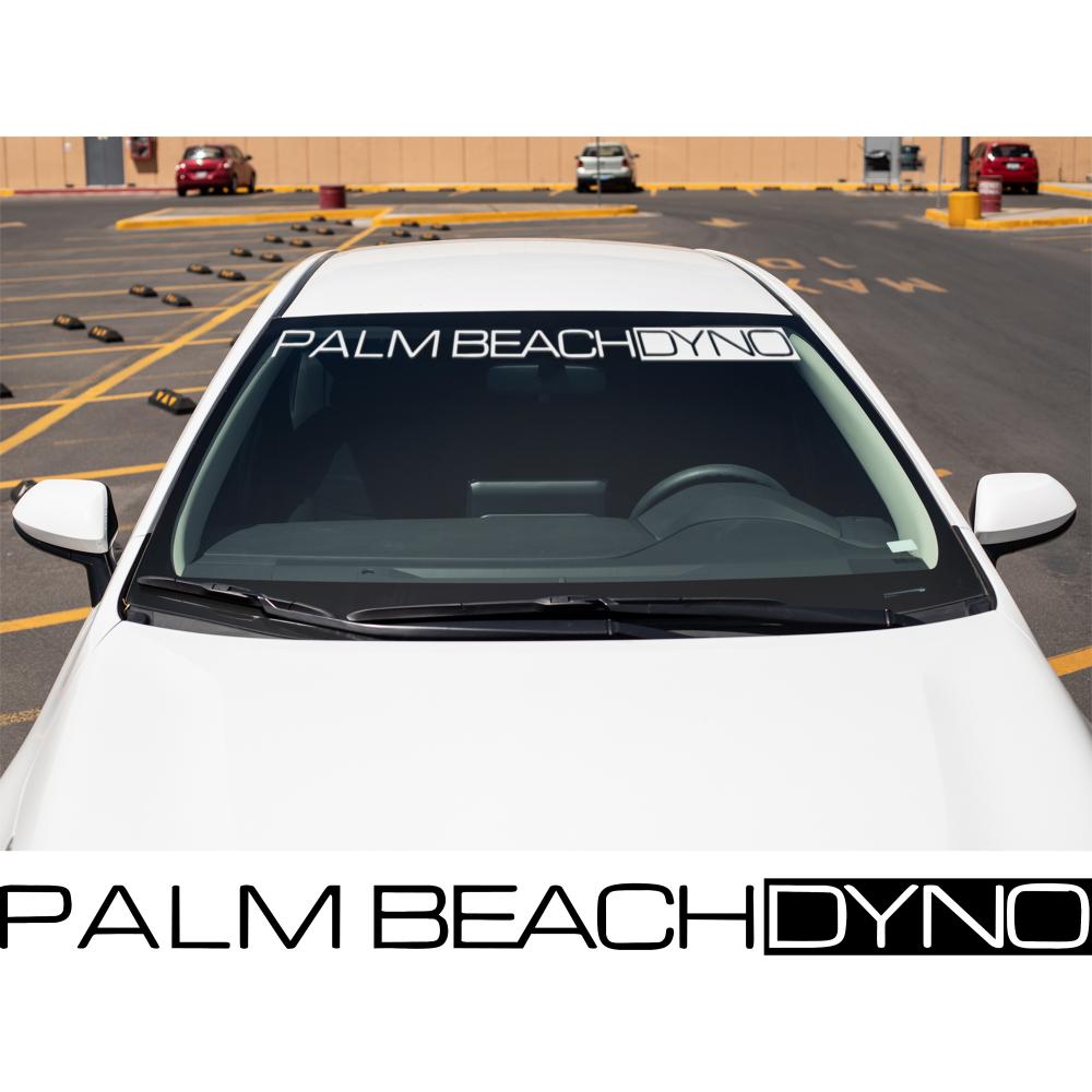 Palm Beach Dyno Windshield Banner