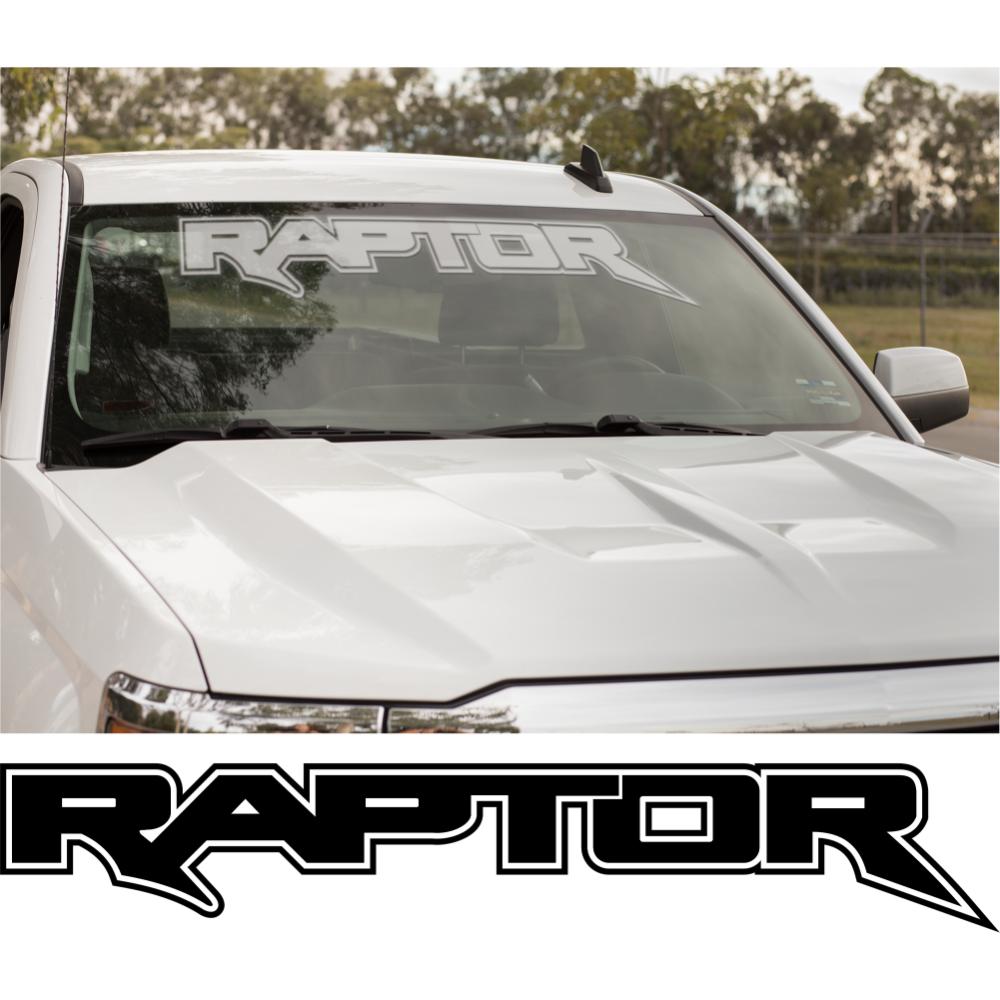 Ford Raptor Outline Windshield Banner