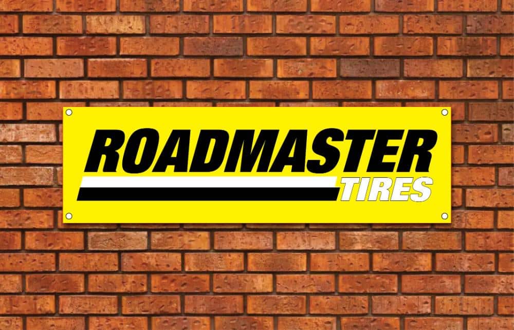 Roadmaster Tires Garage Banner