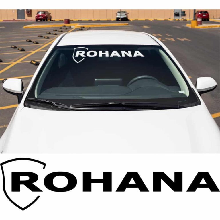 Rohana Wheels Windshield Banner