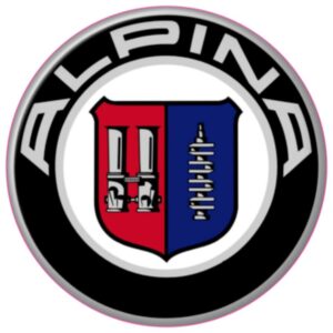 Alpina Circle Domed Badges
