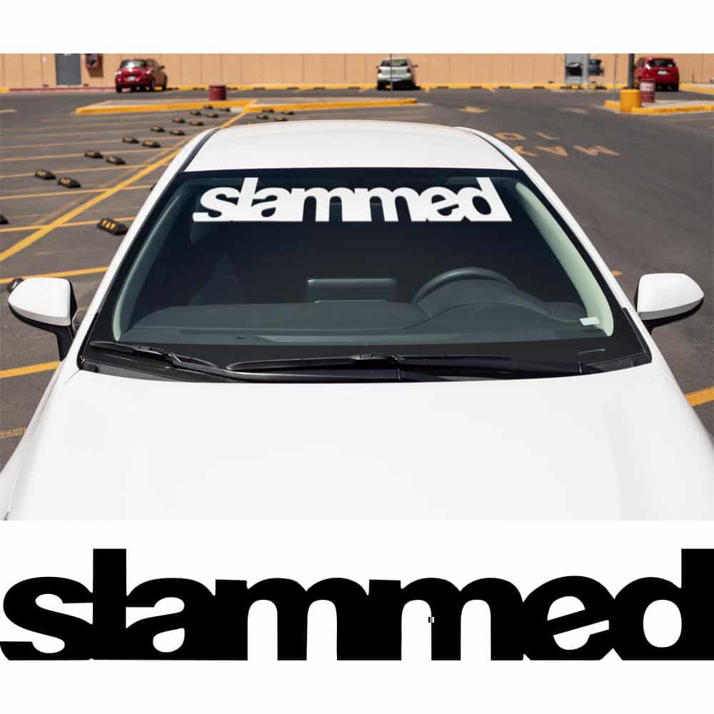 Slammed Windshield Banner