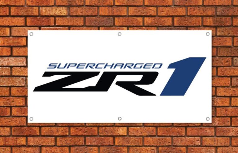 Corvette Supercharged ZR1 Garage Banner