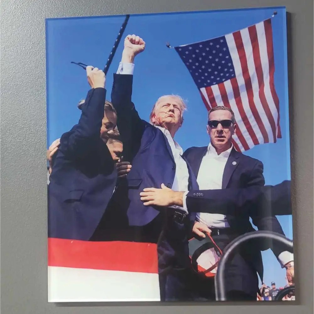 Trump Assassination Attempt Acrylic Sign