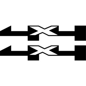 Chevy Silverado GMC Sierra 4X4 Aluminum Badges