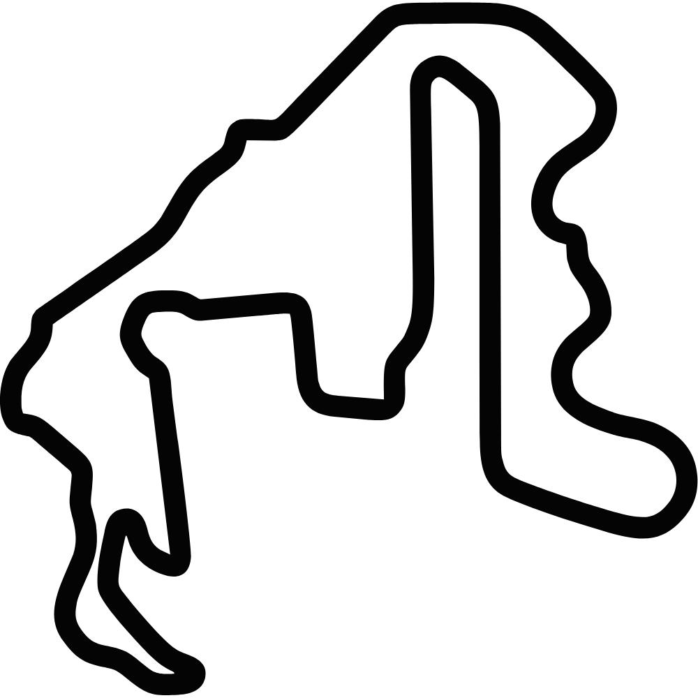 Thunderhill Raceway Park 5 Mile Course Decal