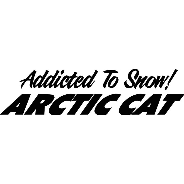 Arctic Cat Addicted To Snow Decal