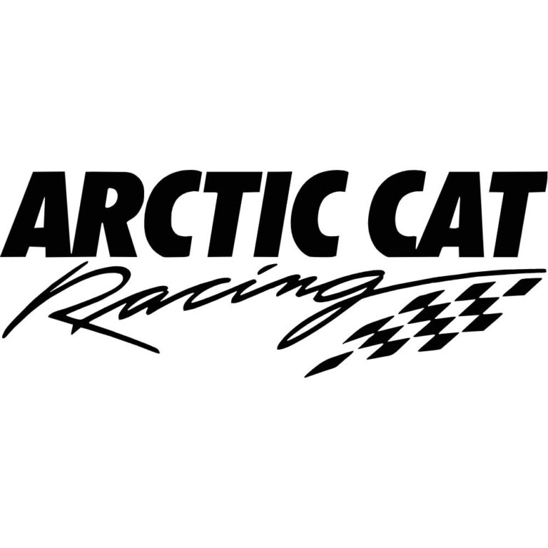 Artic Cat Racing Flag Decal
