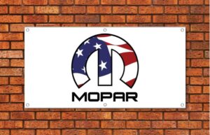 Mopar American Flag Garage Banner