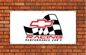 Chevy Racing Performance Cars Garage Banner