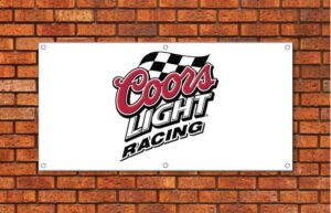 Coors Light Racing Garage Banner
