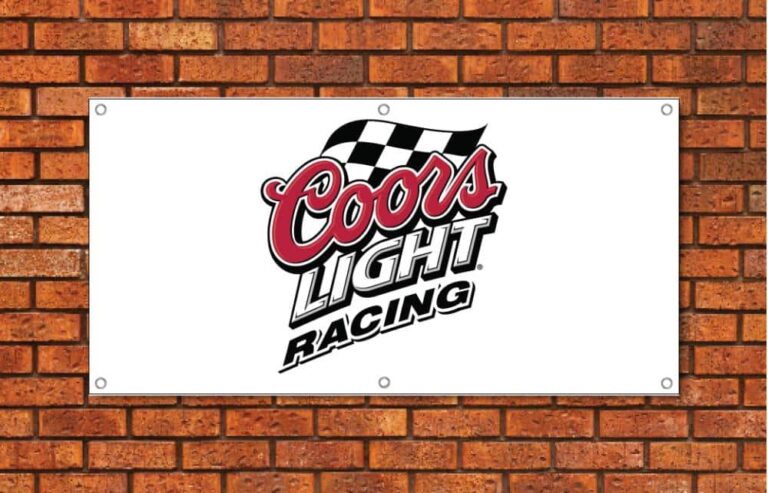 Coors Light Racing Garage Banner
