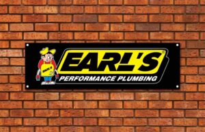 Earl's Performance Plumbing Garage Banner