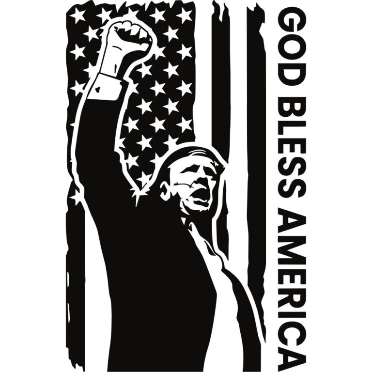 God Bless America Trump Decal
