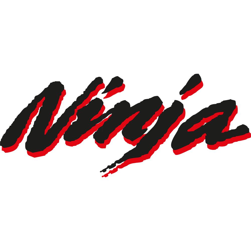Kawasaki Ninja Red & Black Decal