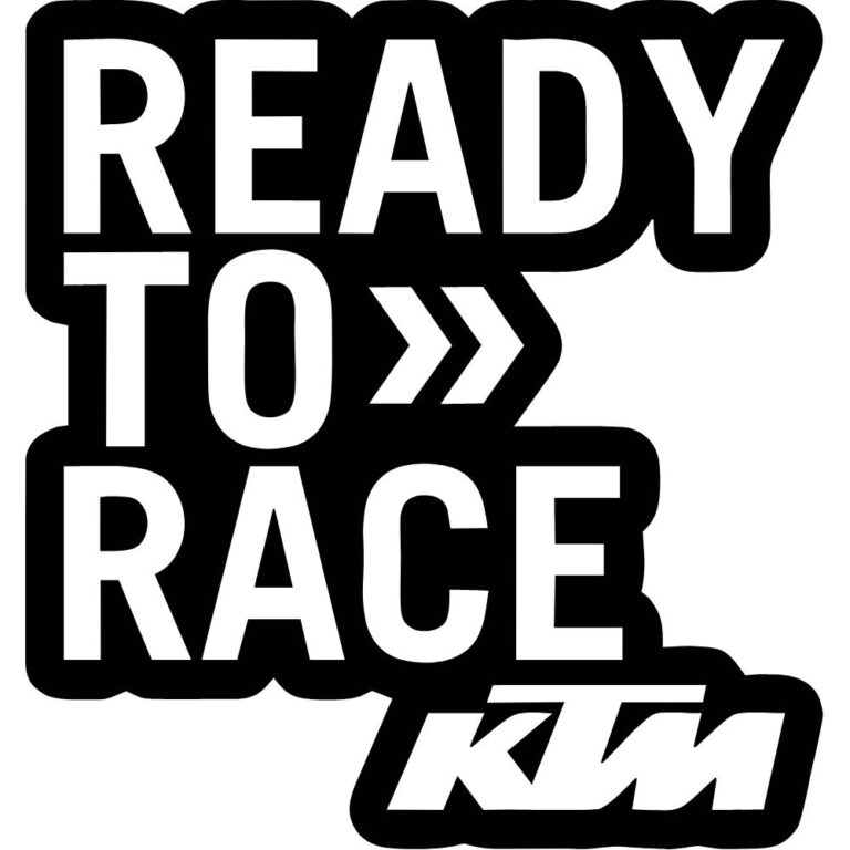 KTM Ready To Race Outline Decal