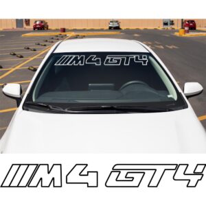 BMW M4 GT4 Outline Windshield Banner