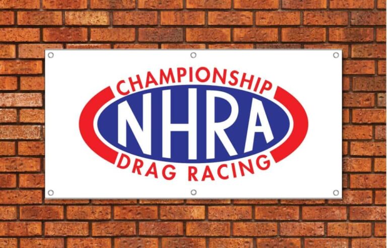 NHRA Championship Drag Racing Garage Banner