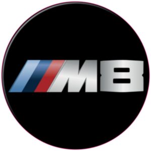 BMW M8 Circle Domed Badges