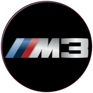 BMW M3 Circle Domed Badges