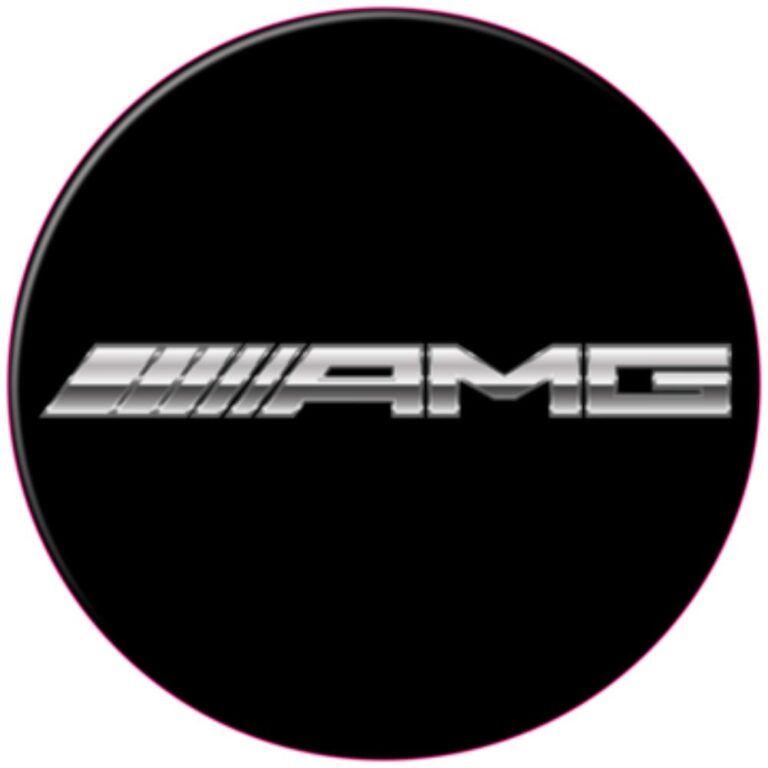 Mercedes Benz AMG Circle Domed Badges