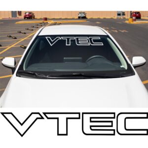 VTEC Outline Windshield Banner