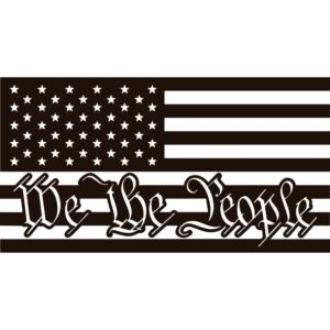 We The People American Flag Decal