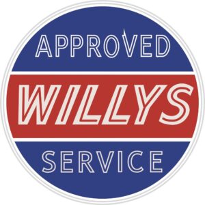 Jeep Approved Willys Service Decal