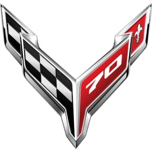 Corvette C8 70th Anniversary Logo Decal